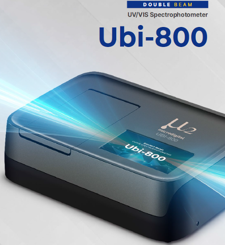 분광광도계 Ubi-800 Touch screen, Double Beam UV/Vis Spectrophotometer, (마이크로디지탈), 190 ~1100nm